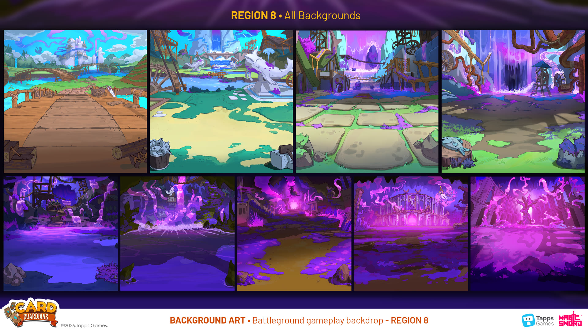 Background environment art for Card Guardians by Magic Sword Studio for Tapps Games (4 of 4)